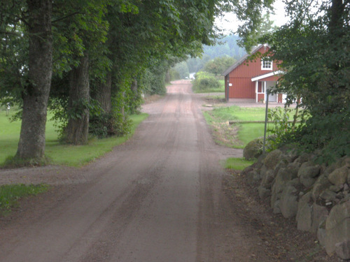 A backroad into Motala.